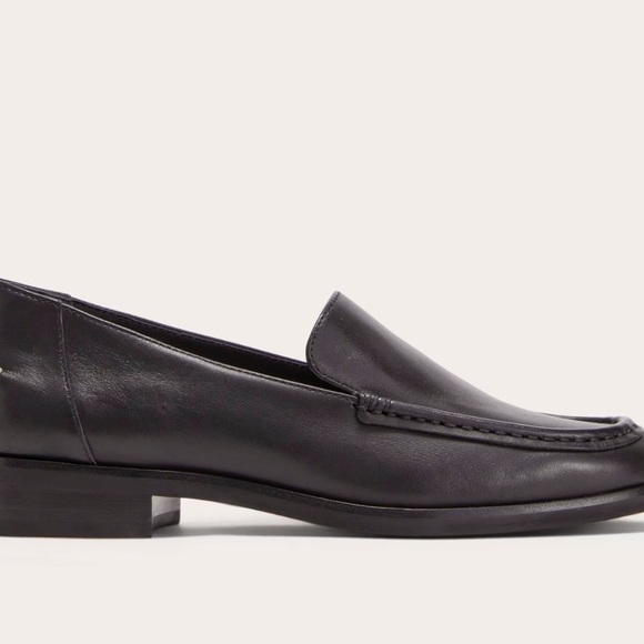 Everlane Womens The Modern Loafer Black Leather Slip-On Shoes - Picture 3 of 9